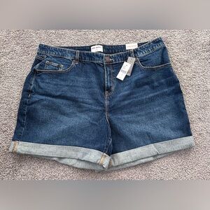 Lane Bryant Women's Jean Shorts - Dark Blue, Size 20, NEW With Tags